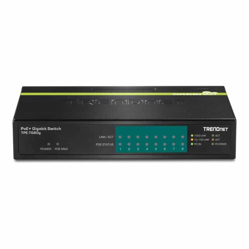 TRENDNET 8-PORT GREENNET GIGABIT POE