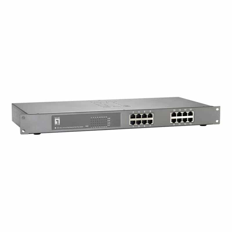 LEVEL ONE LevelOne 16-Port Fast Ethernet PoE Plus