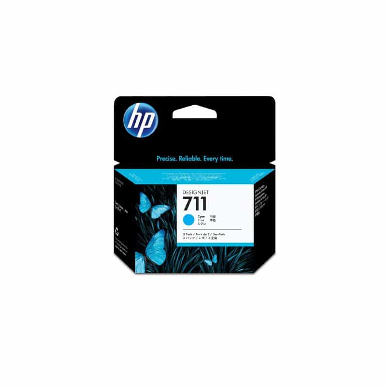 HP 711 3er Pack Cyan Tintenpatrone