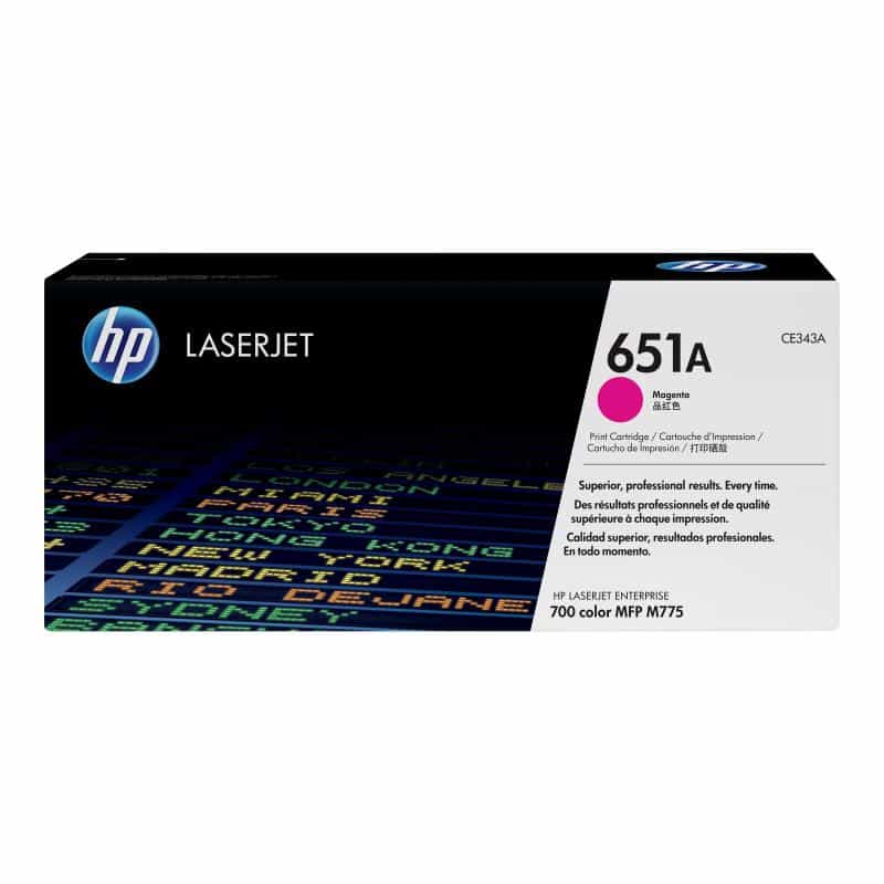 HP 651A Magenta LaserJet Tonerpatrone (CE343A) HP 651A Magenta LaserJet Tonerpatrone (CE343A)