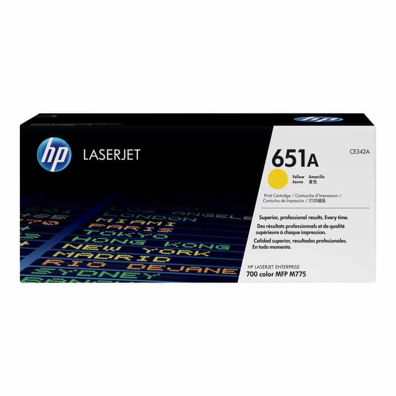 HP 651A Gelb LaserJet Tonerpatrone (CE342A) HP 651A Gelb LaserJet Tonerpatrone (CE342A)
