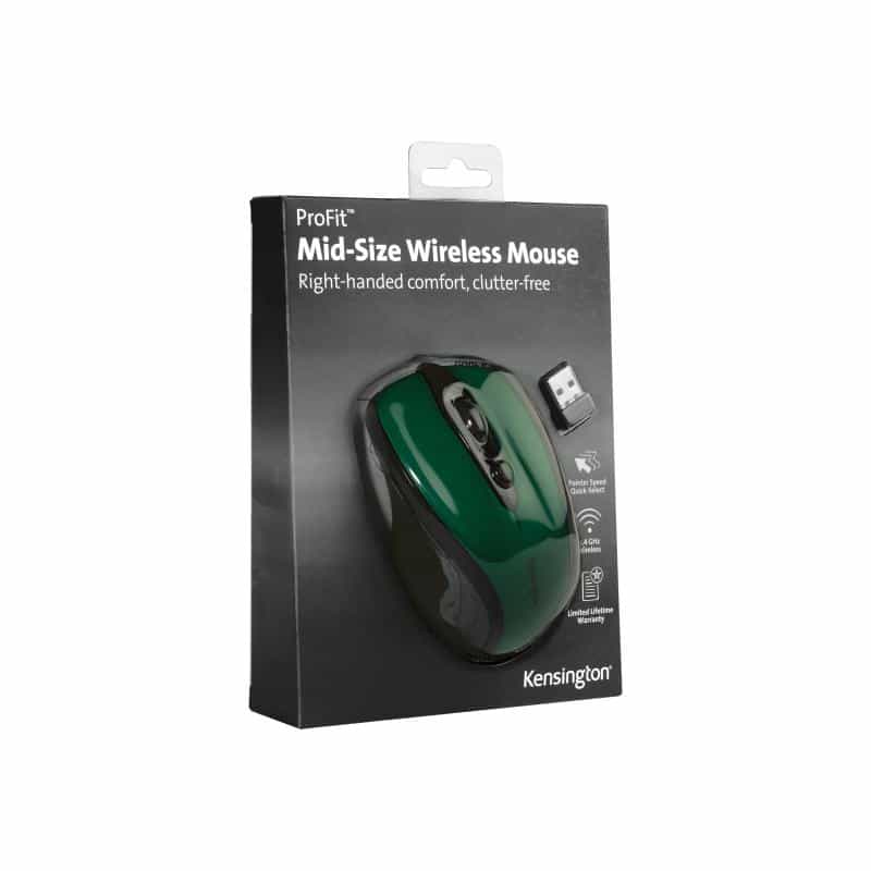 KENSINGTON Pro Fit Mid Size Wireless Emerald grüne Maus