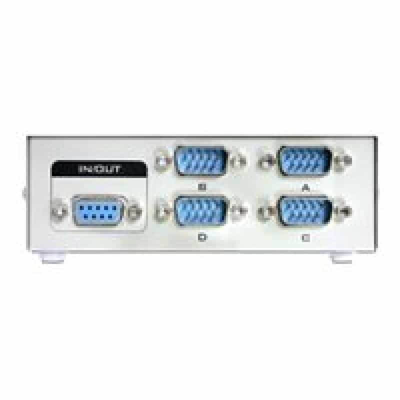 DELOCK SWITCH 4-port RS-232 manuell