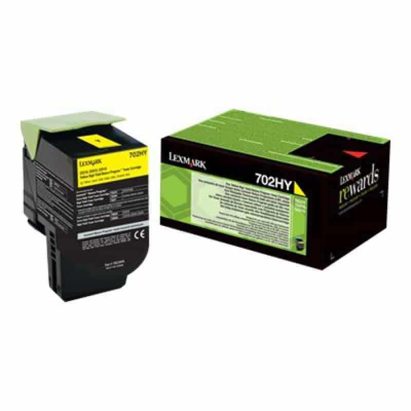 LEXMARK 702HY Gelb Tonerpatrone LCCP, LRP