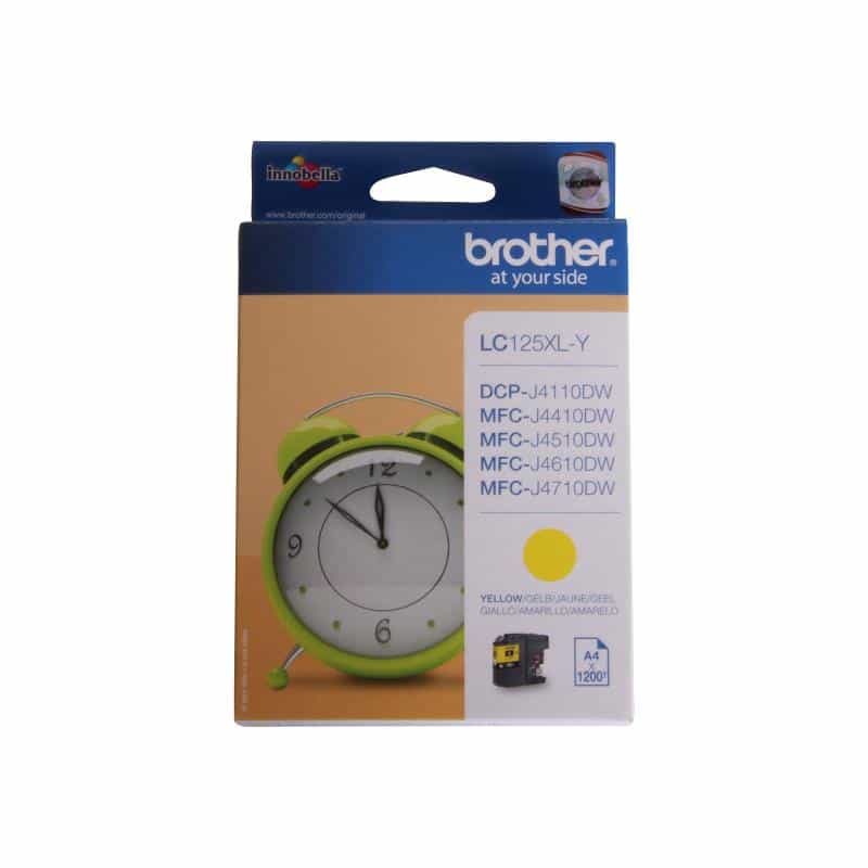 BROTHER LC125XLY Sehr hohe Ergiebigkeit Gelb Tintenpatrone