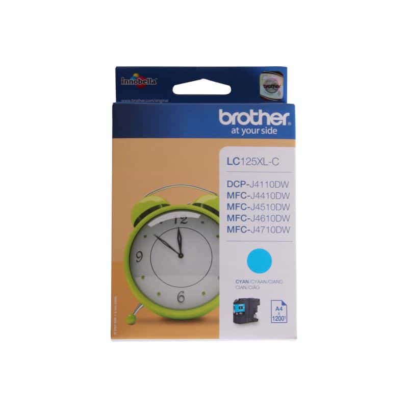 BROTHER LC125XLC Sehr hohe Ergiebigkeit Cyan Tintenpatrone