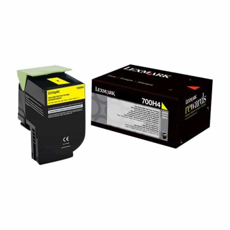 LEXMARK 700H4 Gelb Tonerpatrone LCCP