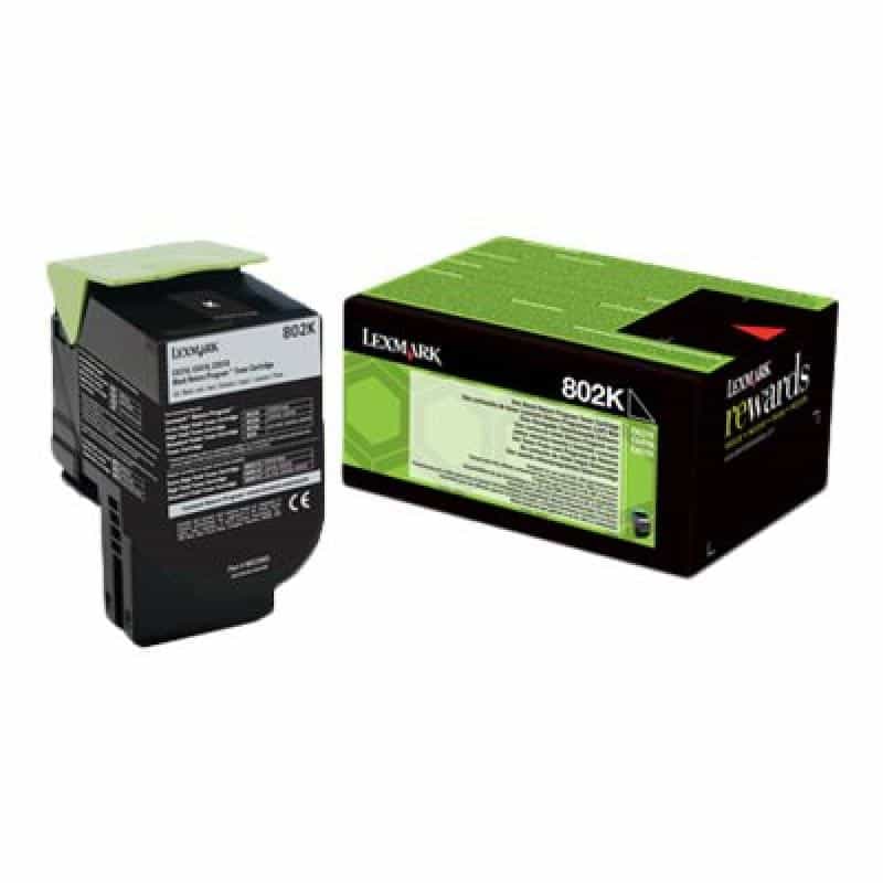 LEXMARK 802K Schwarz Tonerpatrone LCCP, LRP