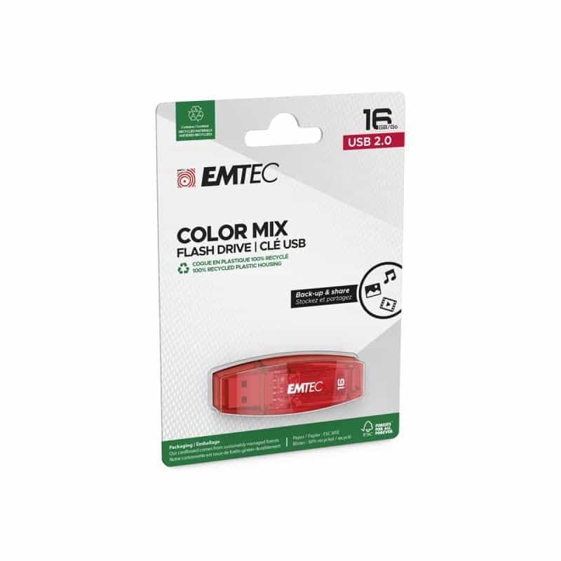 EMTEC USB-Stick 16GB EMTEC C410 Color Mix USB 2.0 orange
