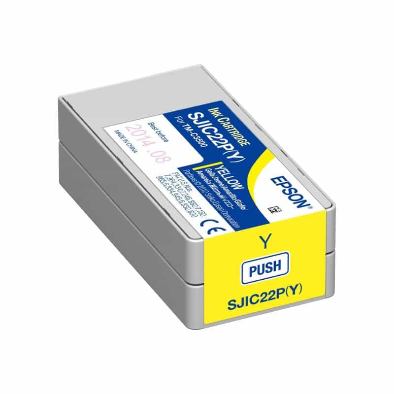 EPSON SJIC22P(Y) Gelb Tintenpatrone
