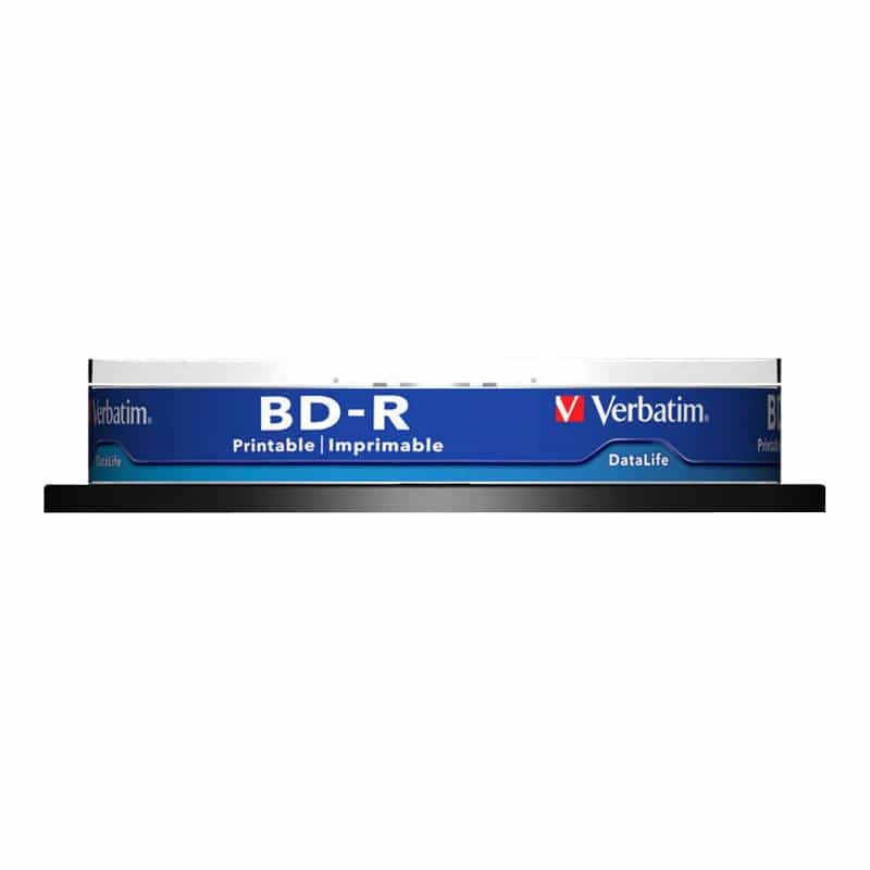 VERBATIM 1x10 Verbatim BD-R Blu-Ray 25GB 6x Speed DL Wide Printable CB