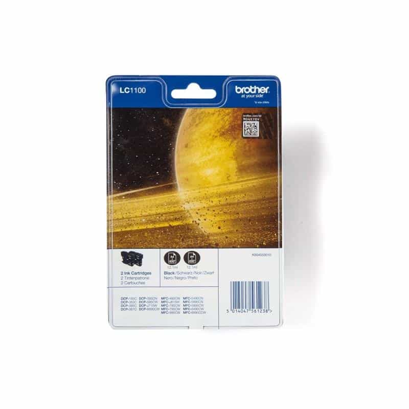 BROTHER Black Ink Cartridge 2p