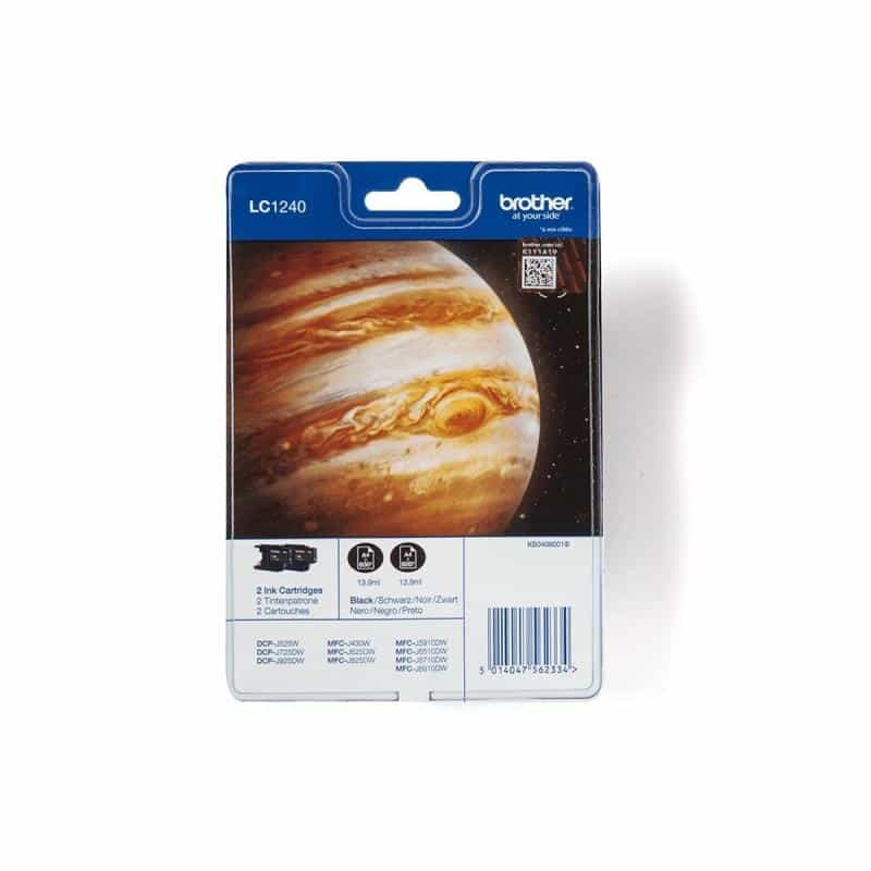 BROTHER Tinte LC-1240BKBP2 schwarz
