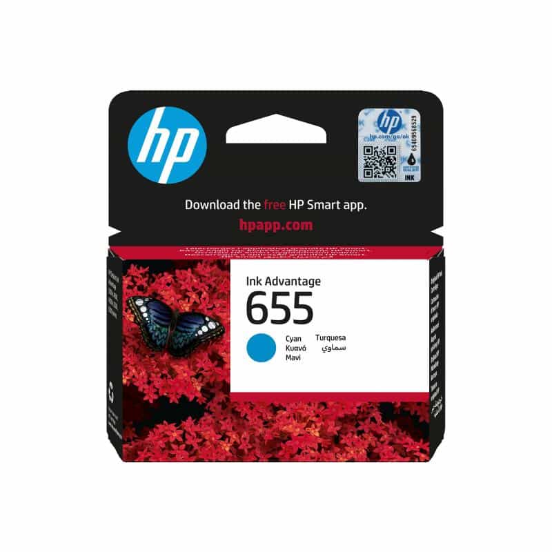 HP 655 Dye Based Cyan Tintenpatrone