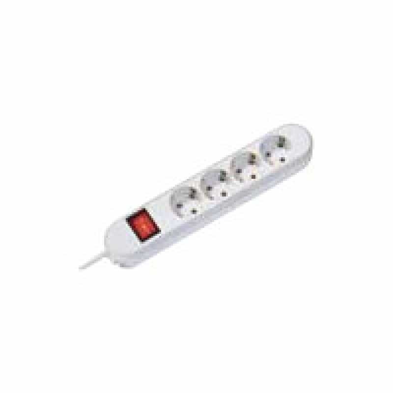 BACHMANN Bach SMART 4xSchuko schwarz 1xSchalter