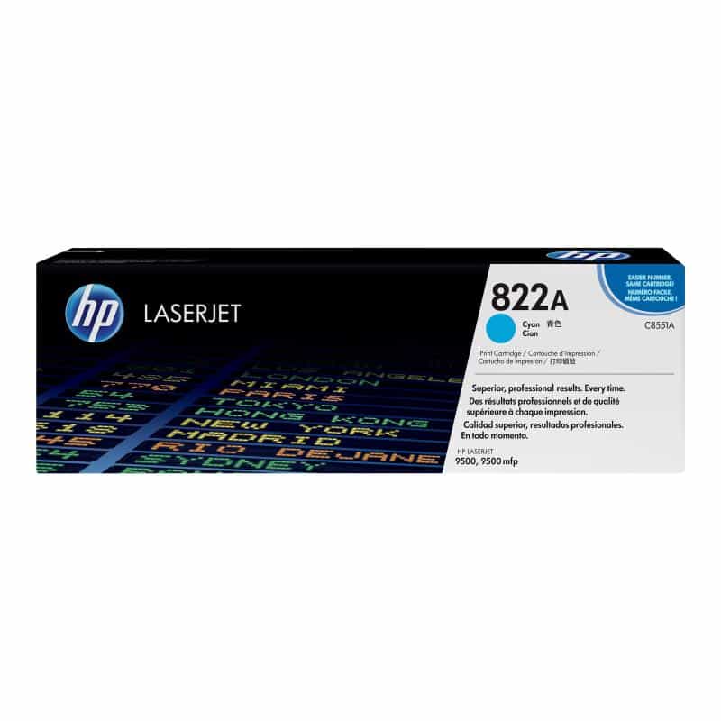 HP 822A Cyan LaserJet Tonerpatrone (C8551A)