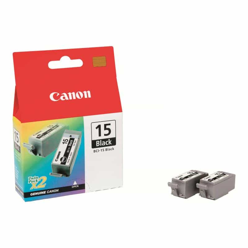 CANON BCI 15 2er Pack Schwarz Tintenbehälter