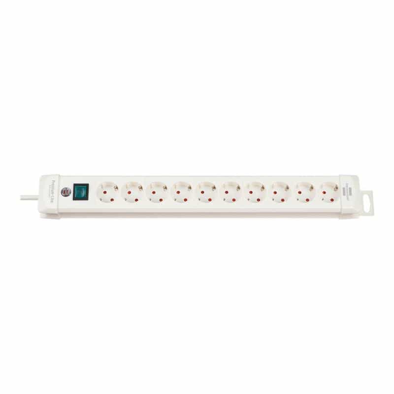 BRENNENSTUHL Steckdosenleiste Premium-Line Brennenstuhl 10fach 3m   weiß