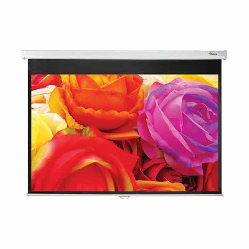 OPTOMA Rolloleinwand manuell 241,3cm 95Zoll 16:10 2030x1269cm Speed Reduction System 11,3kg