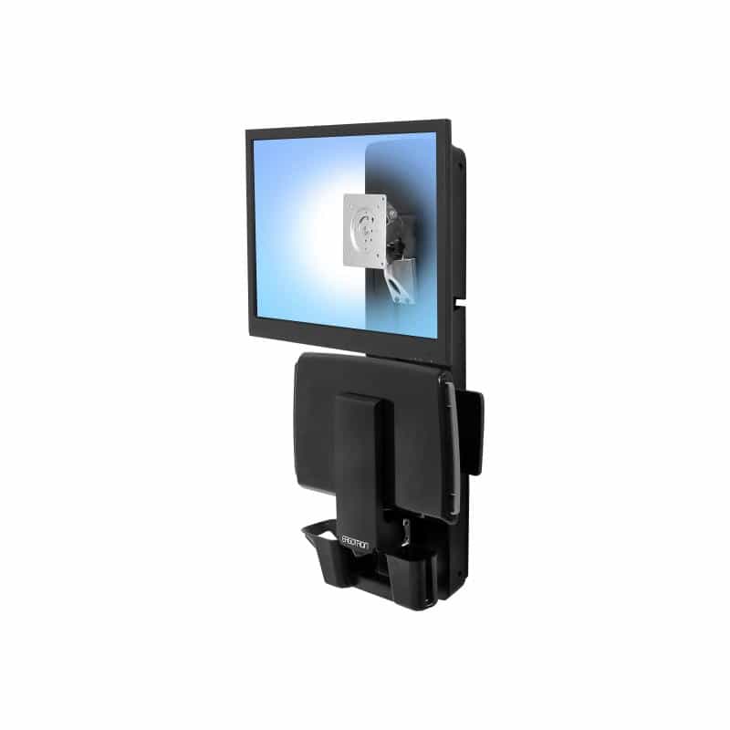 ERGOTRON Steh-Sitz Vertical Lift in Schwarz