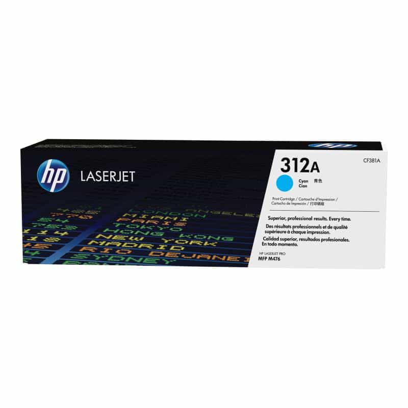 HP 312A Cyan LaserJet Tonerpatrone (CF381A)