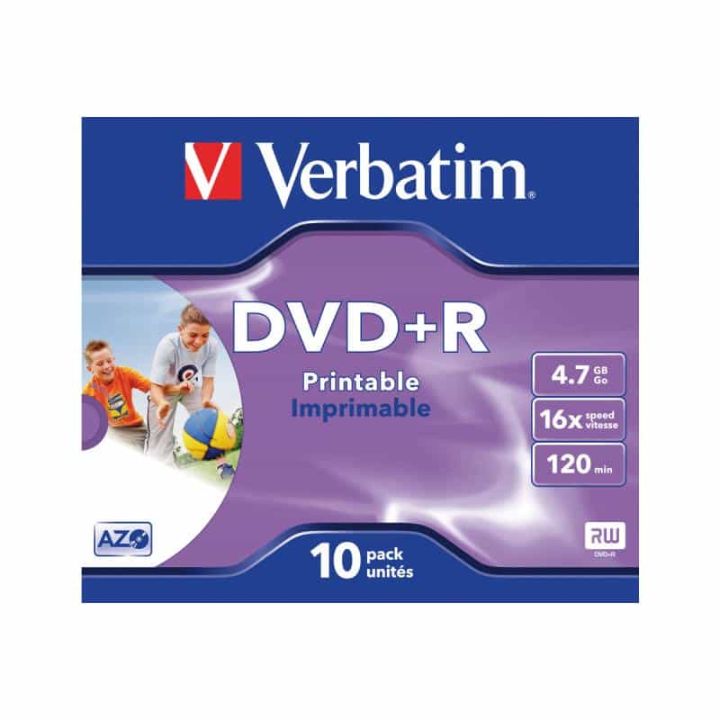 DVD+R 10er Jewelcase 16x bedruckbar