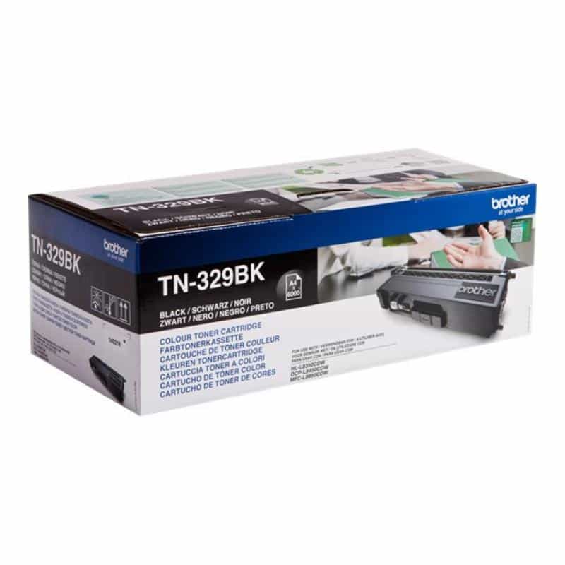 BROTHER TN329BK 2er Pack Schwarz Tonerpatrone