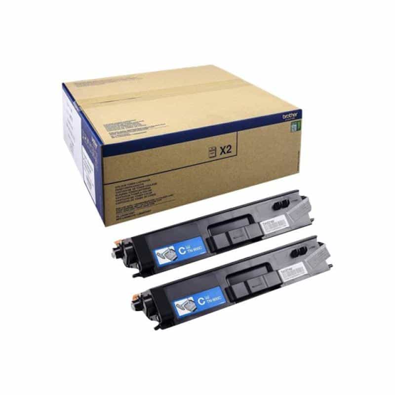 BROTHER TN900C 2er Pack Cyan Tonerpatrone