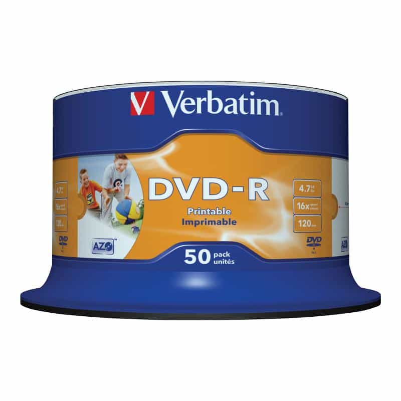 Verbatim DVD-R 50er Spindel 16x bedruckbar