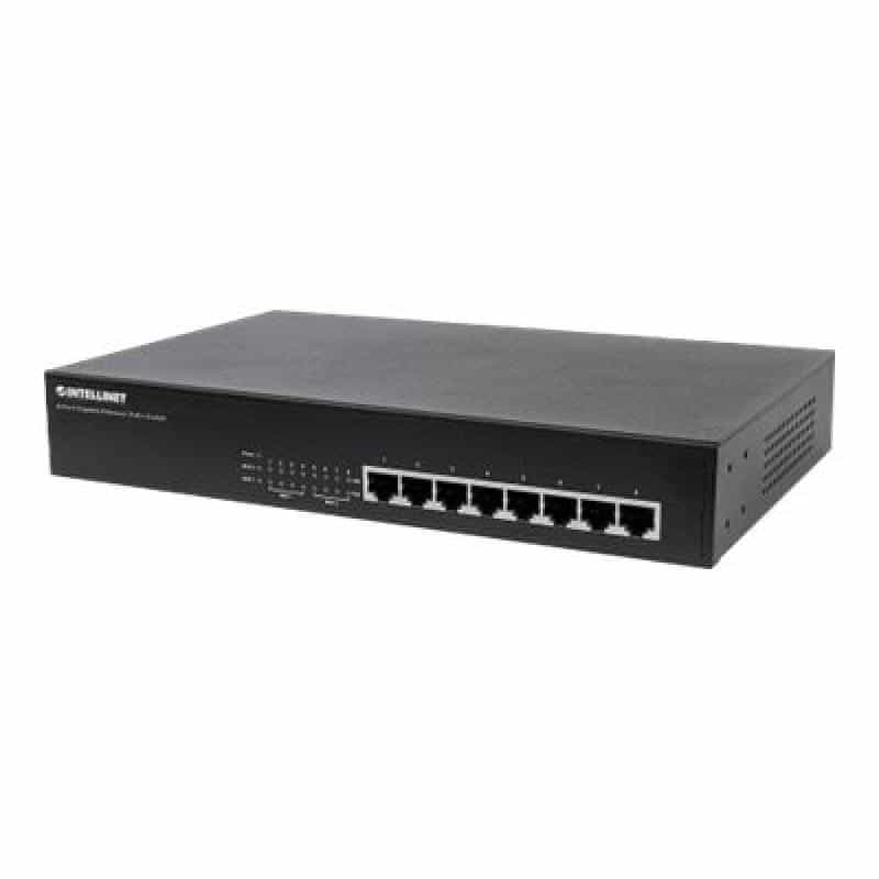 INTELLINET Net Switch 1000T 8P INTELLINET PoE+ Desktop [bk]