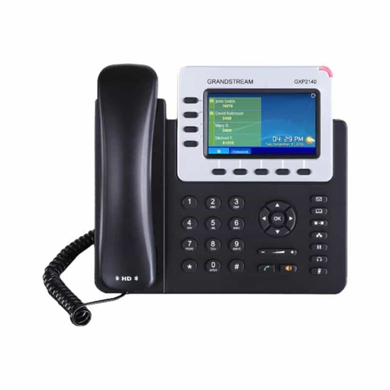 Grandstream GXP-2140 SIP Telefon, HD Audio, 4-SIP Konten, Farbdisplay