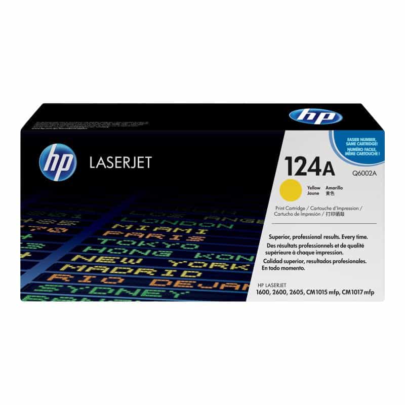HP 124A Gelb LaserJet Tonerpatrone (Q6002A)