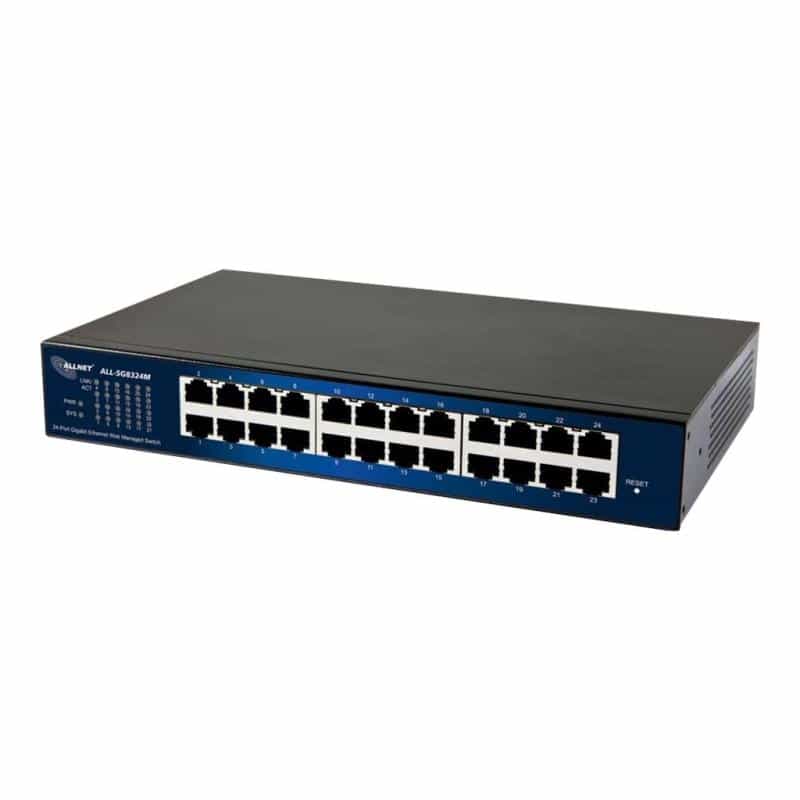 ALLNET Switch smart managed 24 Port Gigabit, lüfterlos, SNMP, ALL-SG8324M