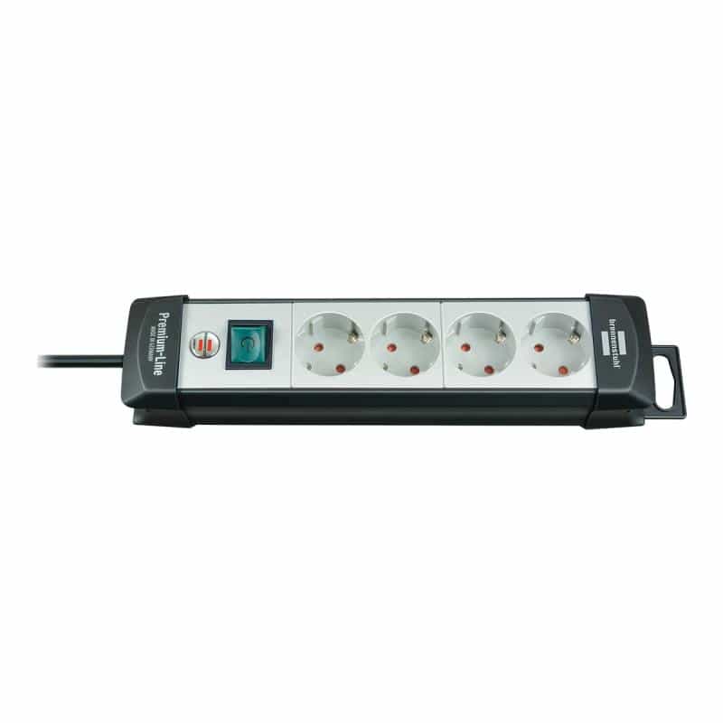Brennenstuhl Premium-Line 4-fach schwarz/lichtgrau
