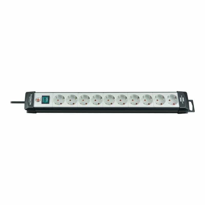 Brennenstuhl Premium-Line 10-fach schwarz/hellgrau