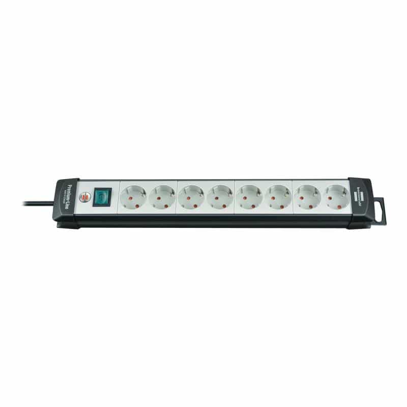 Brennenstuhl Premium-Line 8-fach schwarz/lichtgrau