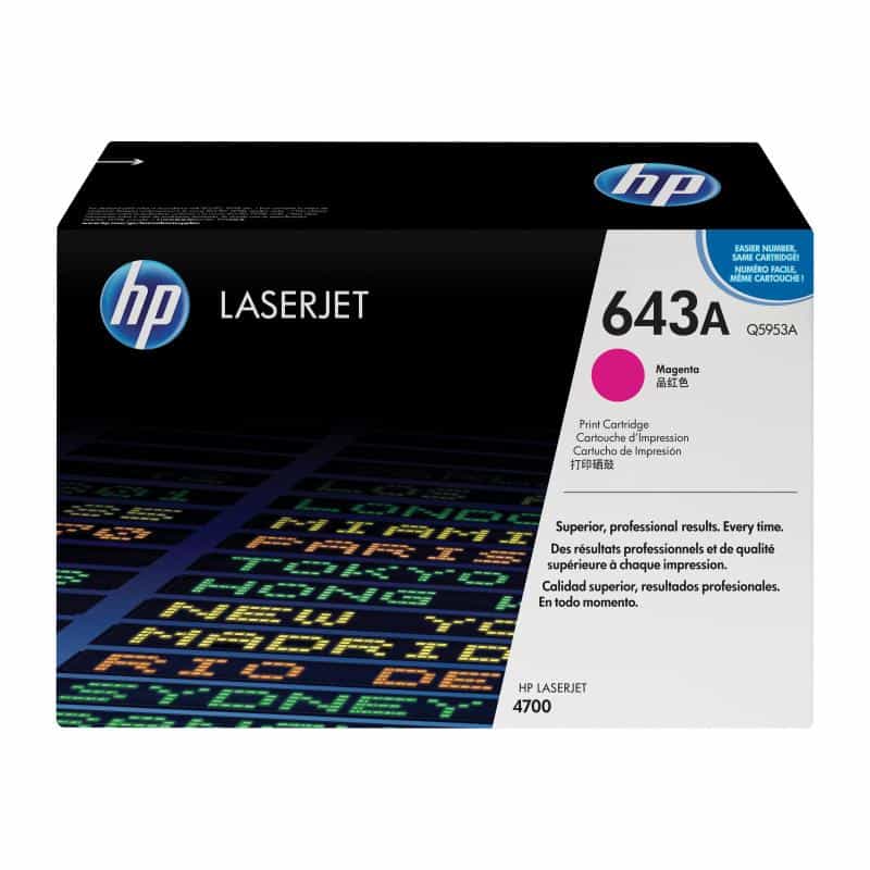 HP 643A Magenta LaserJet Tonerpatrone (Q5953A)