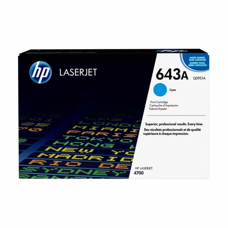 HP 643A Cyan LaserJet Tonerpatrone (Q5951A)