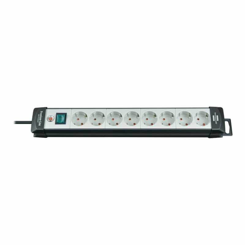 Brennenstuhl Premium-Line 8-fach schwarz/lichtgrau