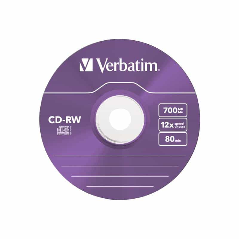 CD-RW 700MB 5er Slimcase 8-10x color
