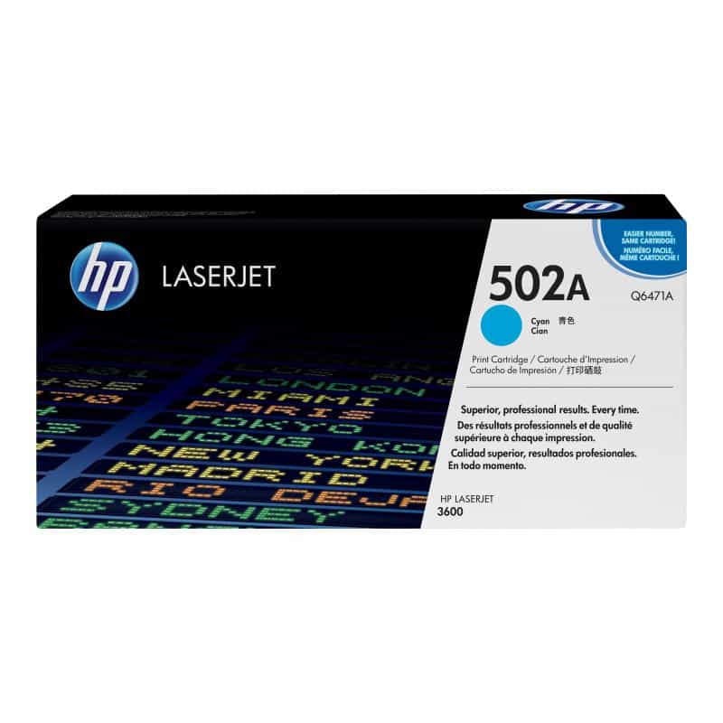 HP 502A Cyan LaserJet Tonerpatrone (Q6471A) HP 502A Cyan LaserJet Tonerpatrone (Q6471A)