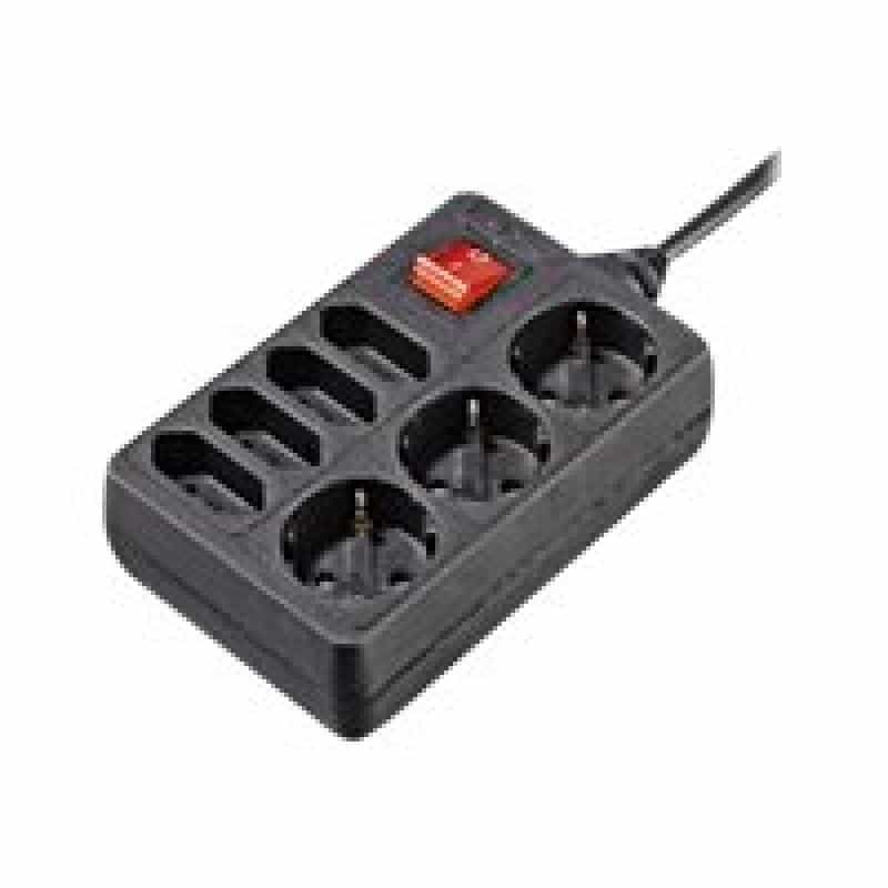 HAMA Steckdosenleiste 108868 schwarz 7-fach,