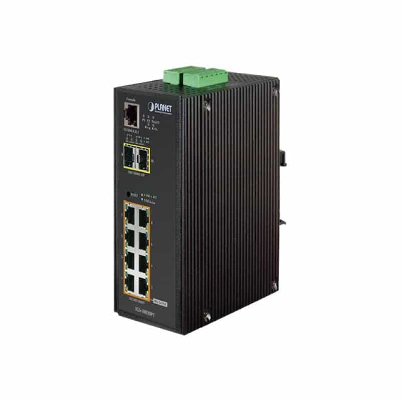 PLANET TECHNOLOGY Planet IGS-10020PT IP30 SNMP 8-Port Gigabit POE(Af) Switch +