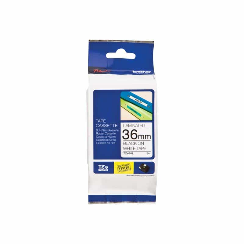 BROTHER Tapes TZe261CIV 36mm white/black