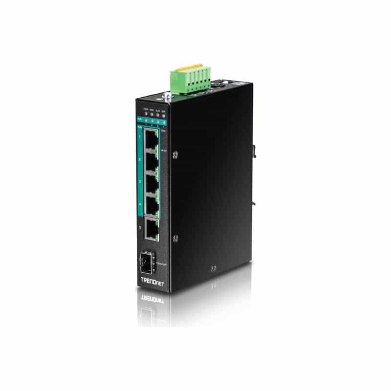 TRENDNET 5-PORT GGB POE+ DIN-RAIL SWITC