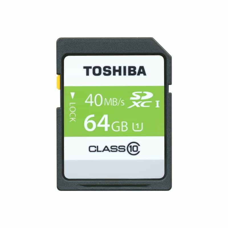 TOSHIBA SDXC Karte Class 10 64GB High Speed Professional UHS I