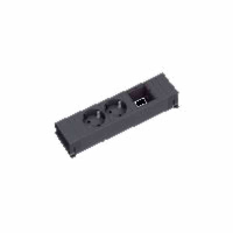 BACHMANN Steckdoseneinheit Power Frame 2xSchuKo-Do