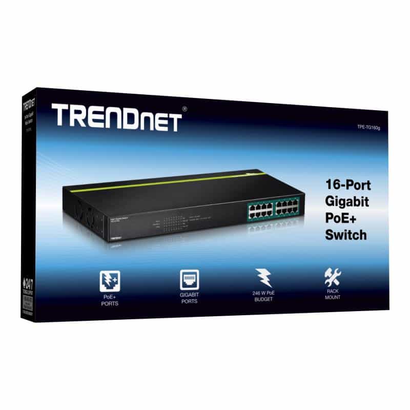 Trendnet 16-Port GREENnet Gigabit PoE+ Switch