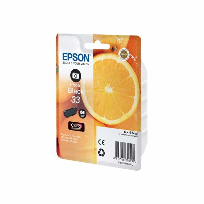 EPSON 33 Photo schwarz Tintenpatrone