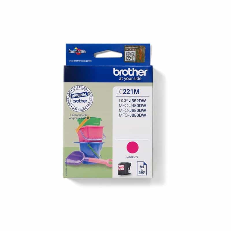 BROTHER LC221M Magenta Tintenpatrone BROTHER LC221M Magenta Tintenpatrone
